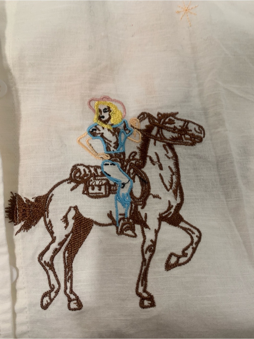 Cute cowgirl shirt by BLUE B - Picture 8 of 13